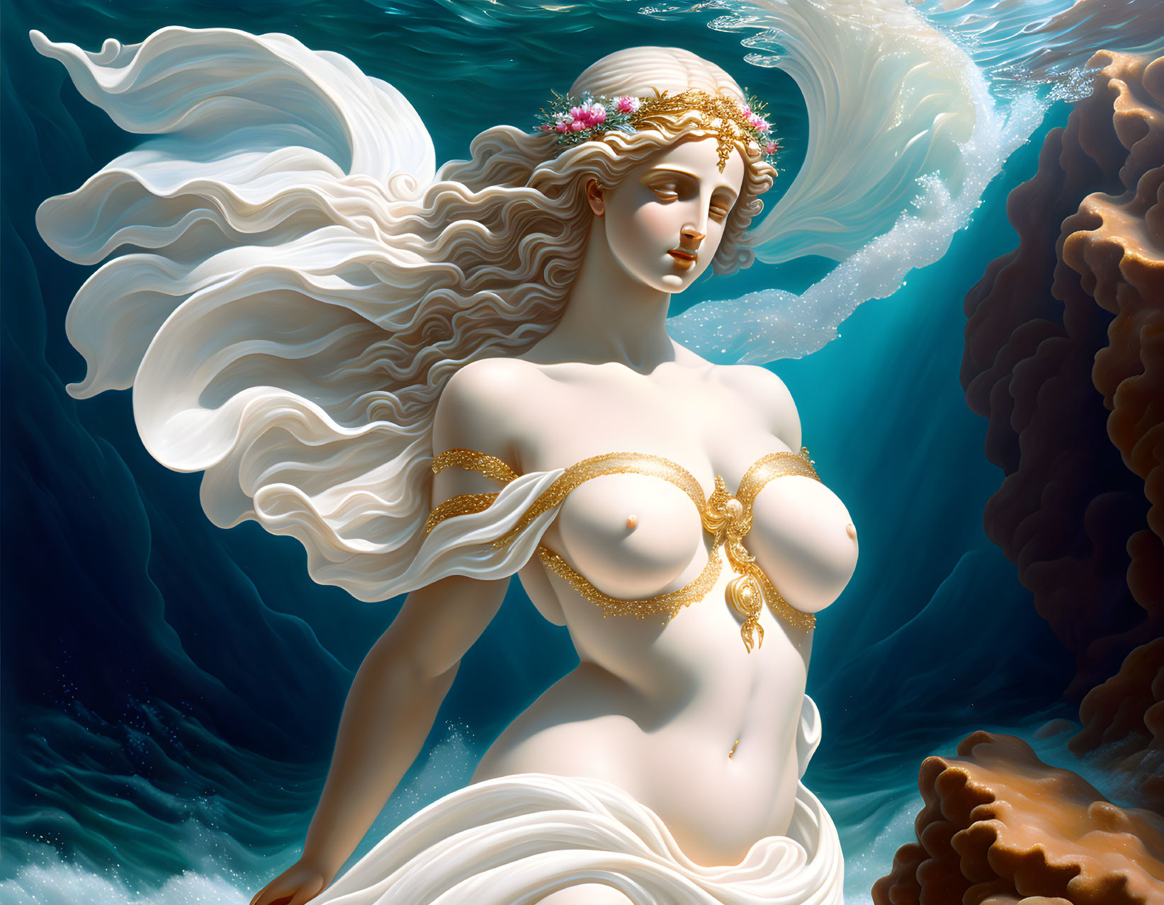 Aphrodite, the goddess of beauty