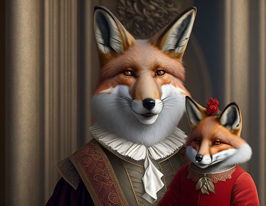 Mr Fox and his son