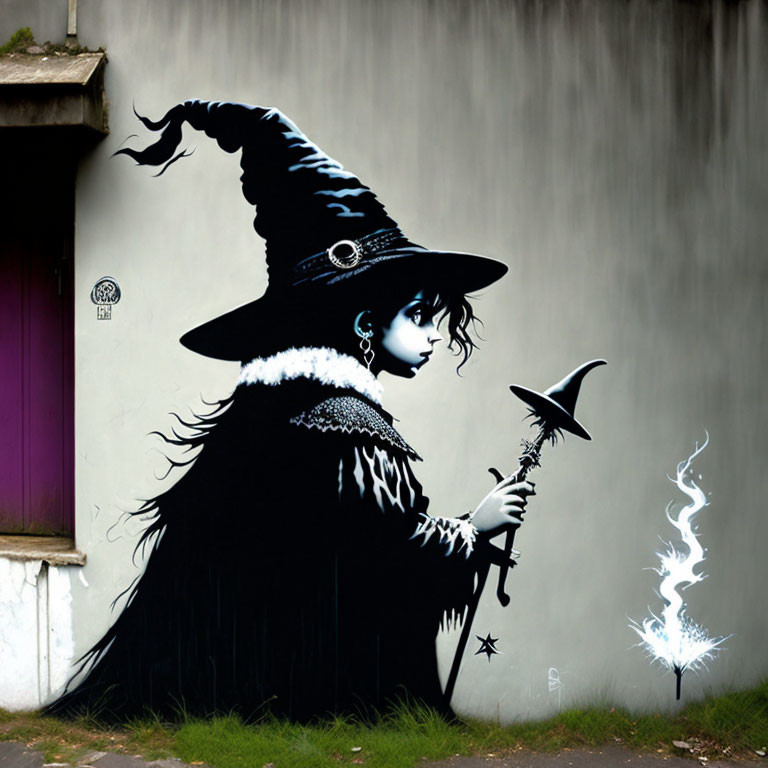 graffiti witch