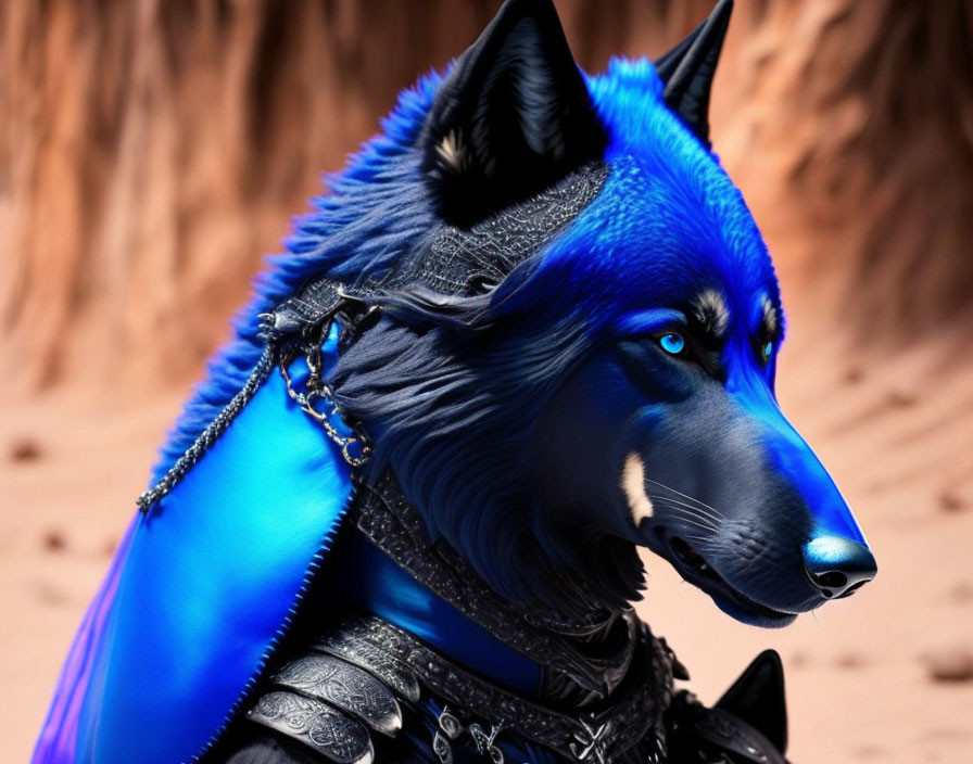 Blue Wolf-Man