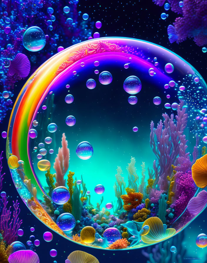 Bubbles in a bubble