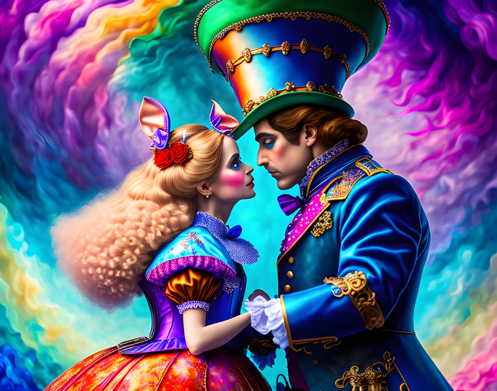 Alice in Wonderland and the Mad Hatter
