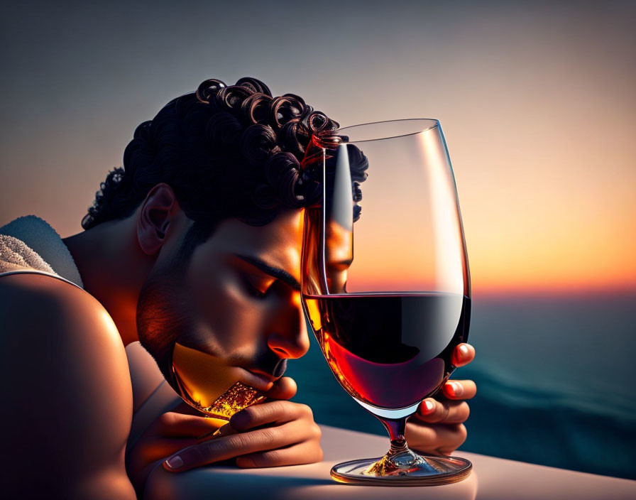 And drinking the wine of his love, my entire being