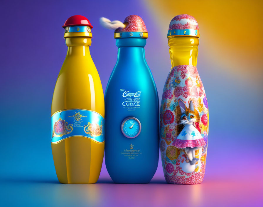 Artistic Coca-Cola Bottles with Russian Matryoshka Doll Designs