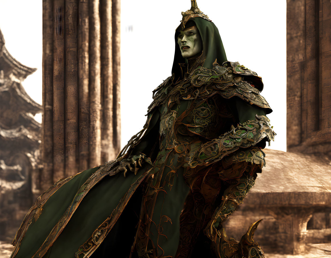Green evil wizard Lino