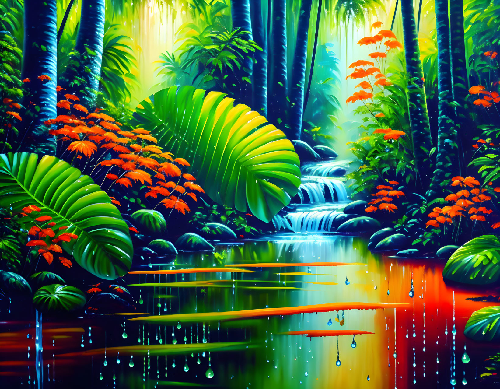 Saturated Serenity: A Rainforest After the Storm