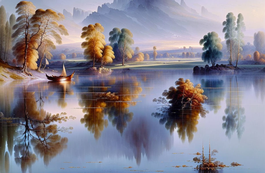 Landscape with reflection 