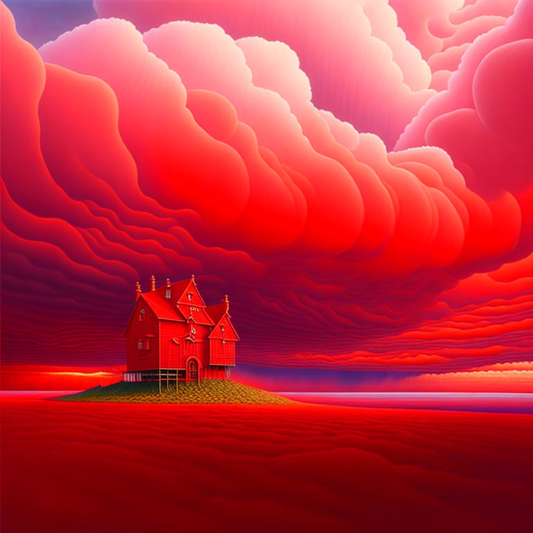 Red landscape 