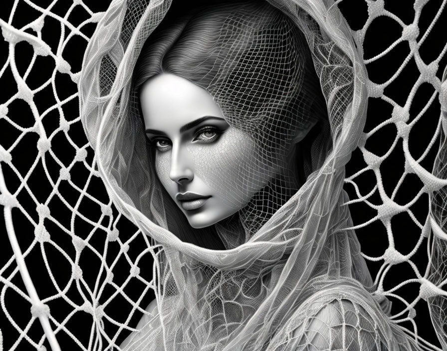 Woman wearing nets 