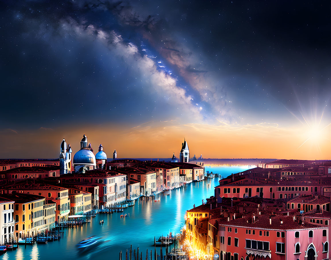 Milky Way over Venice 