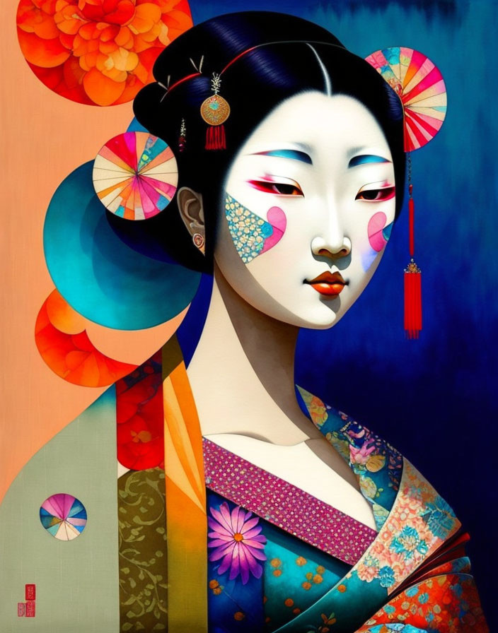 Japanese geisha 