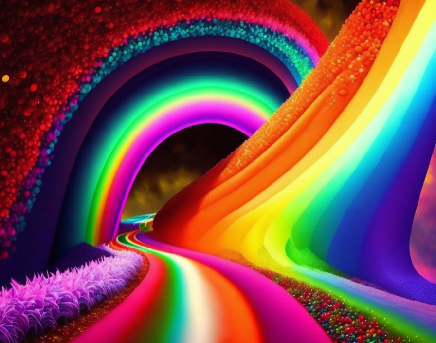 A rainbow path