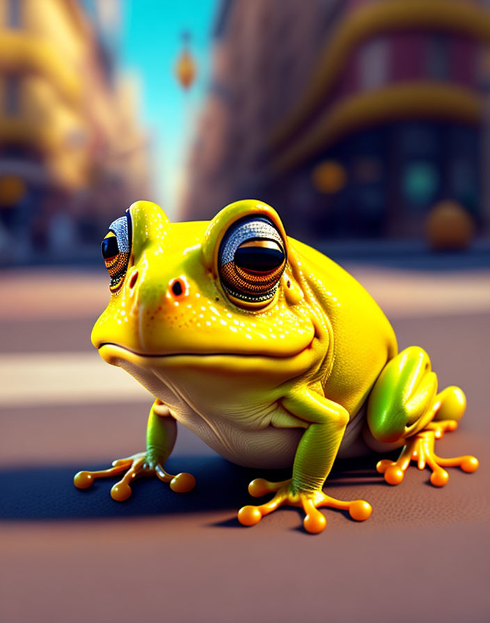 Yellow frog 