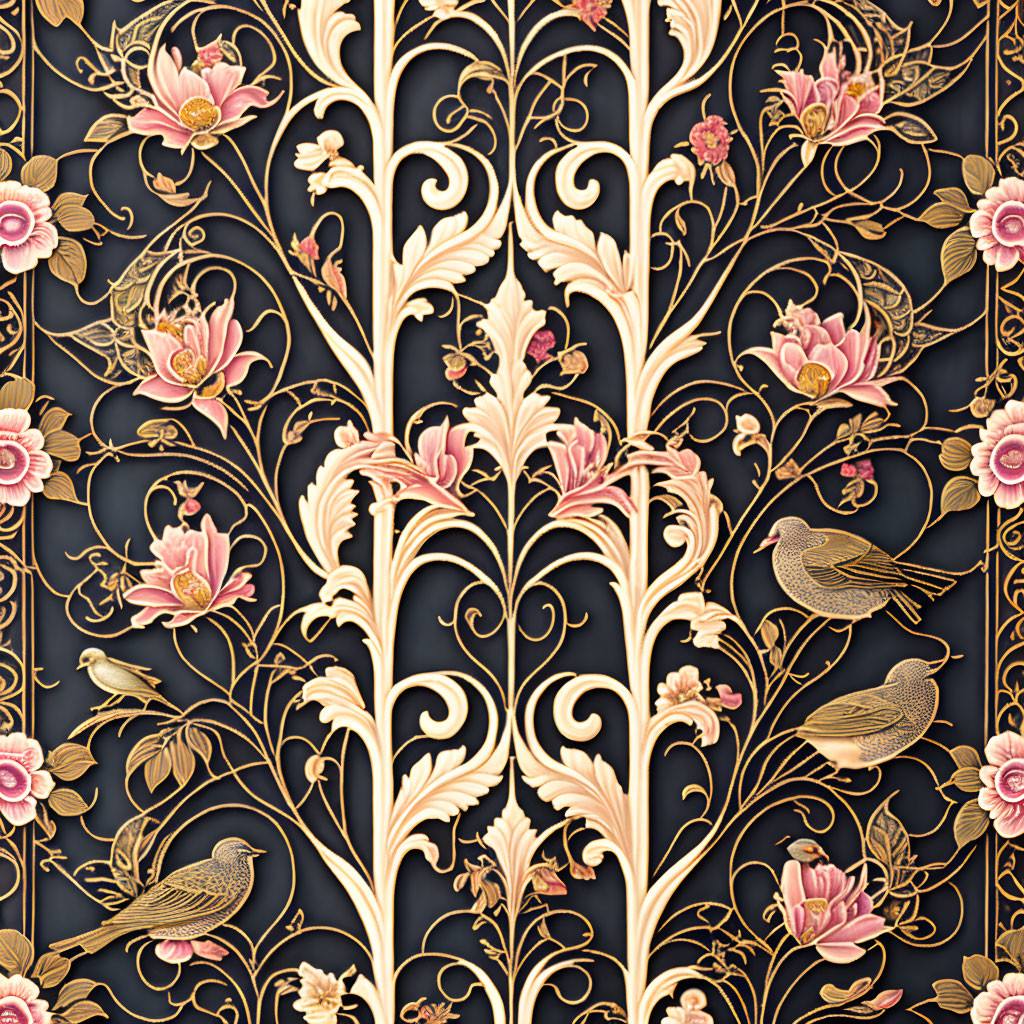 Art Nouveau wallpaper design