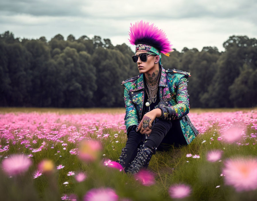 A Punk Rocker in the meadows