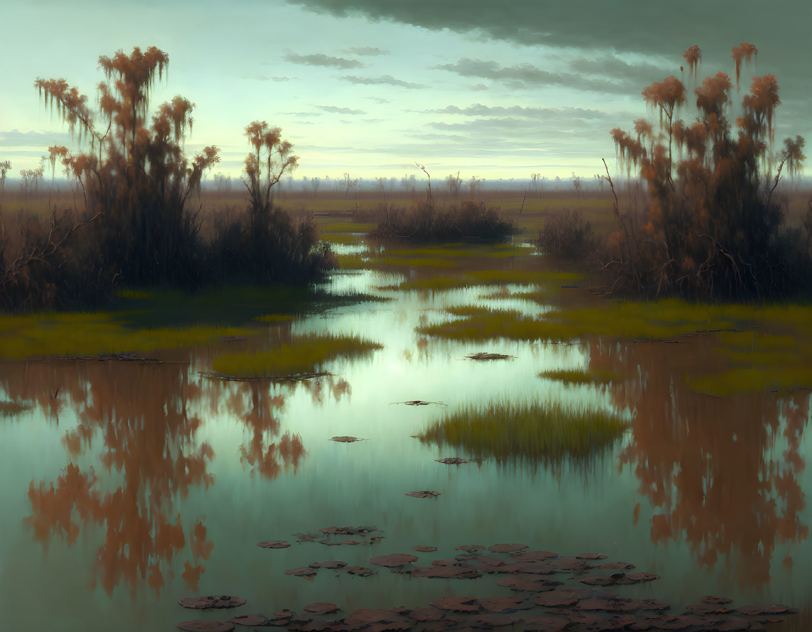 Eerie Waters of the Marshland