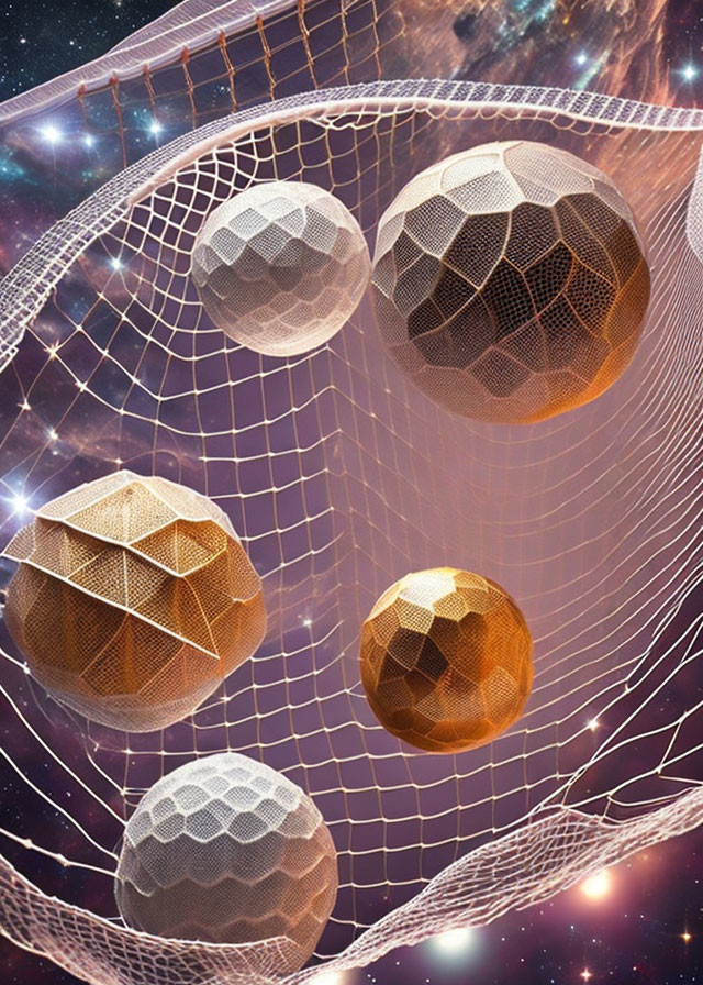Metallic Netting in Outer Space