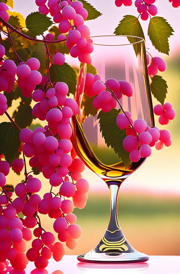 Pink Grapes and Promise