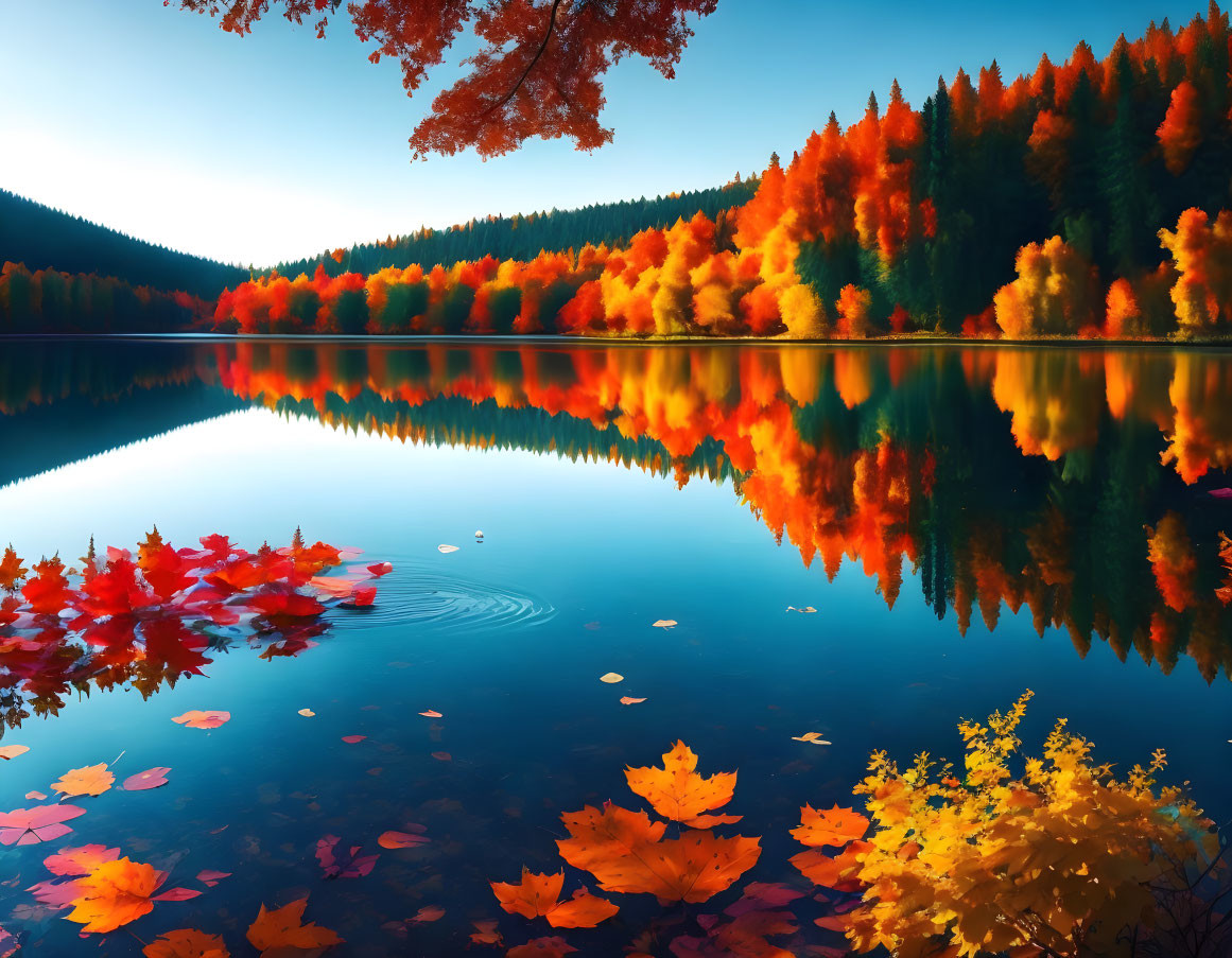 Autumn's Serenity: A Majestic Scene of Tranquility