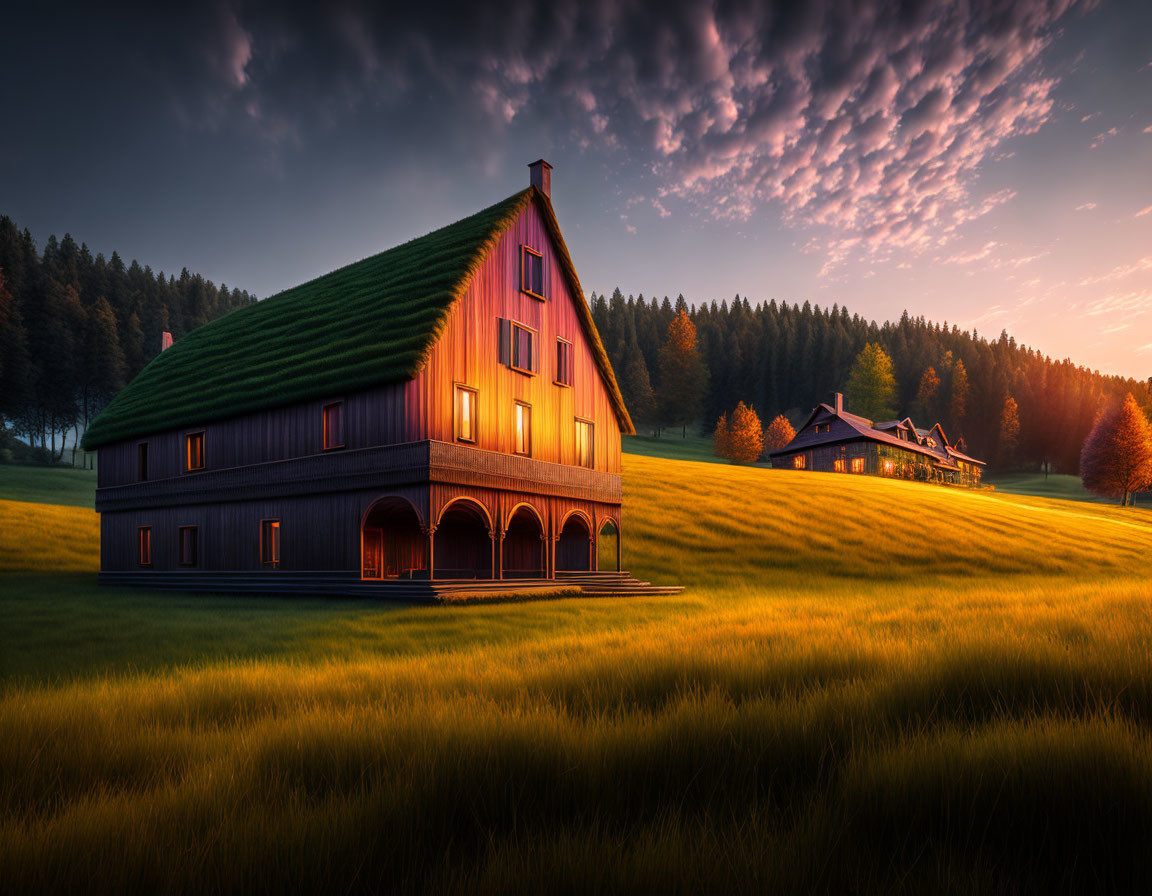 House among the meadow