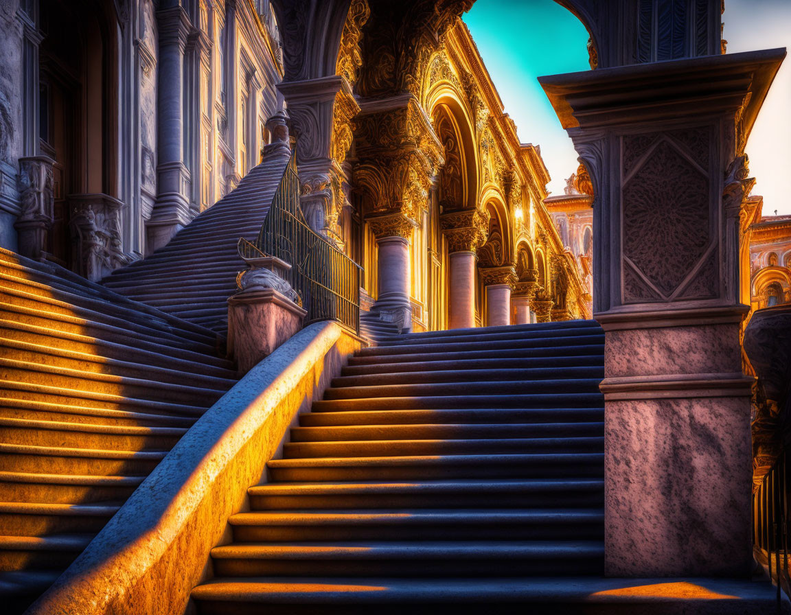 Stairs to the basilica