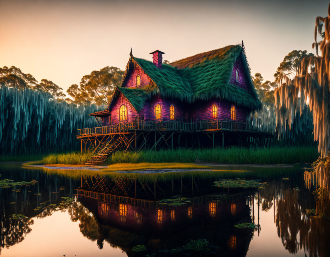 House on the swamp.