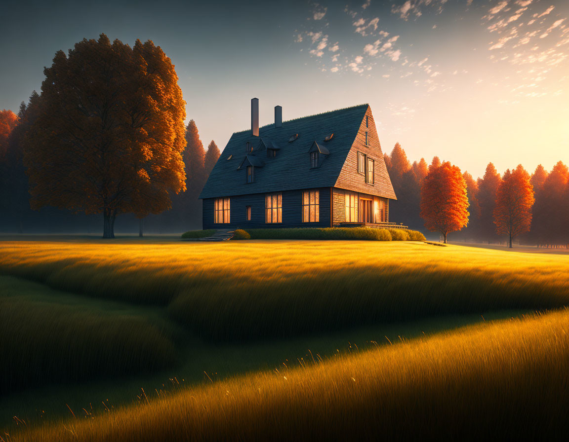 House among the meadow
