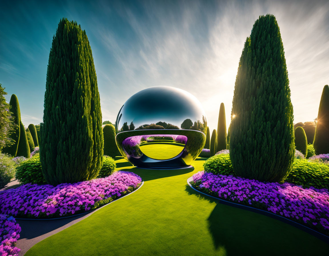 Futuristic garden
