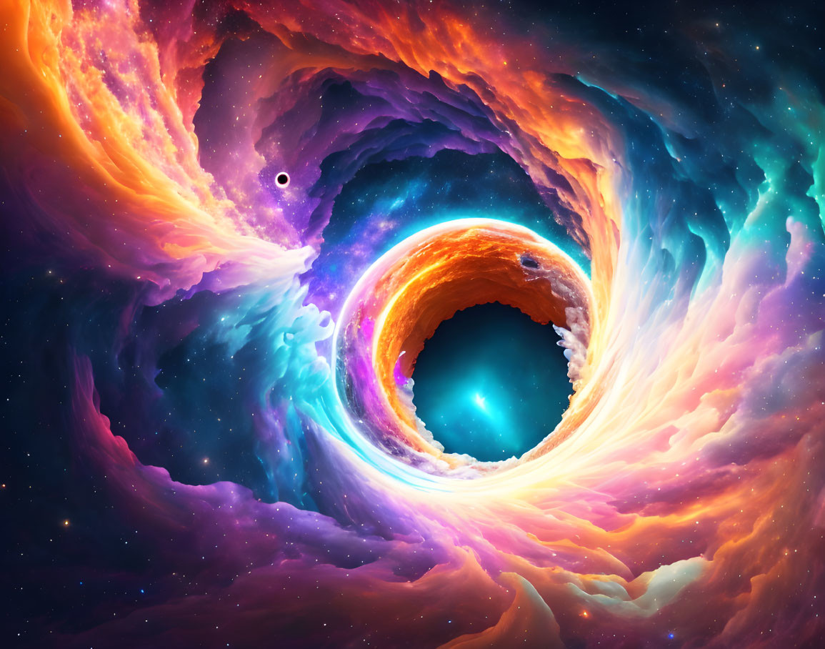 A hole in space and time