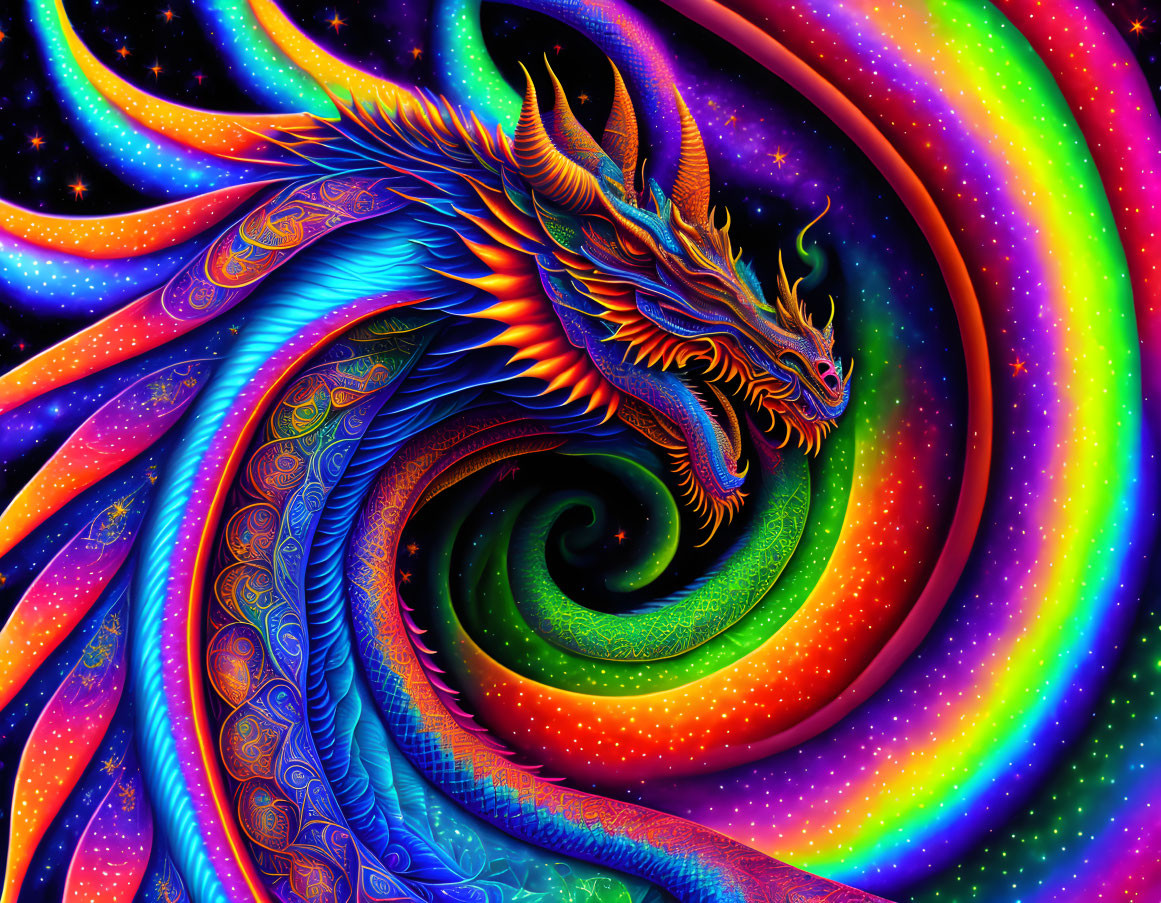 Psychedelic dragon