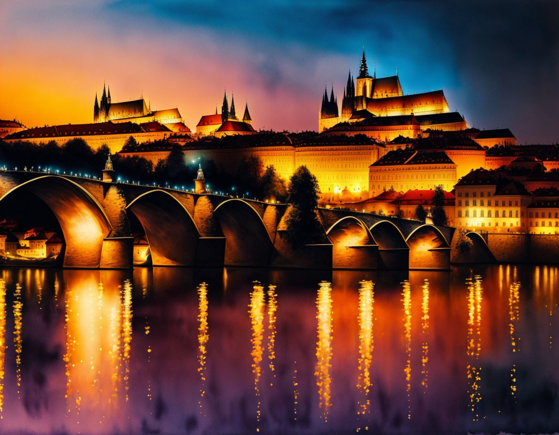The amazing Prague castle in AI 