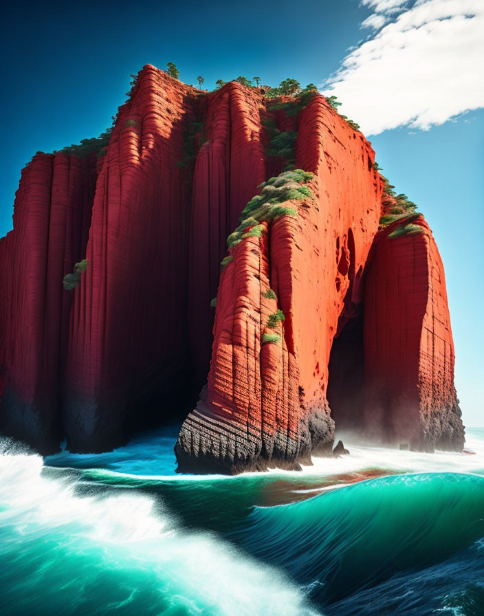 Redshore cliffs
