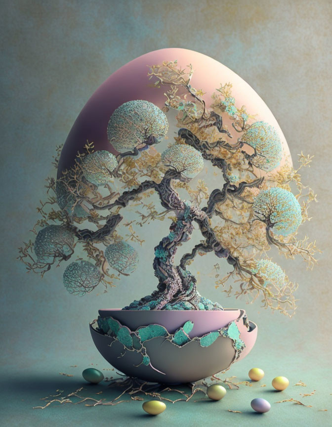 Egg Tree - Inspired base prompt by Boggart ©Lise_W