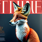 Fox in Suit Illustration on TIME Magazine Style Cover