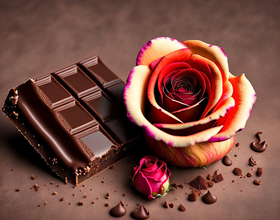Chocolate and roses