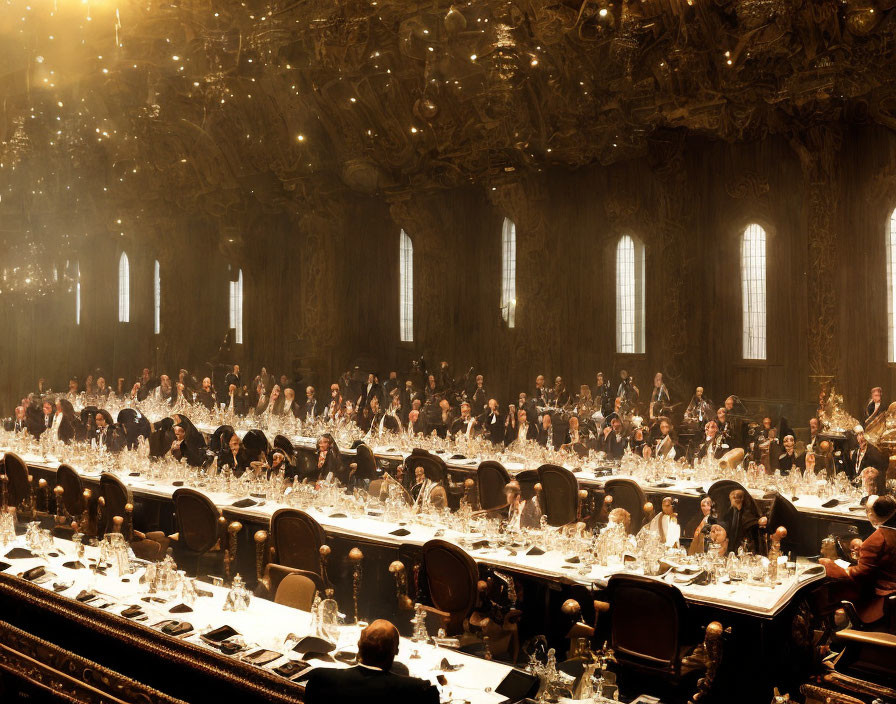 The great dinning hall of Hogwarts