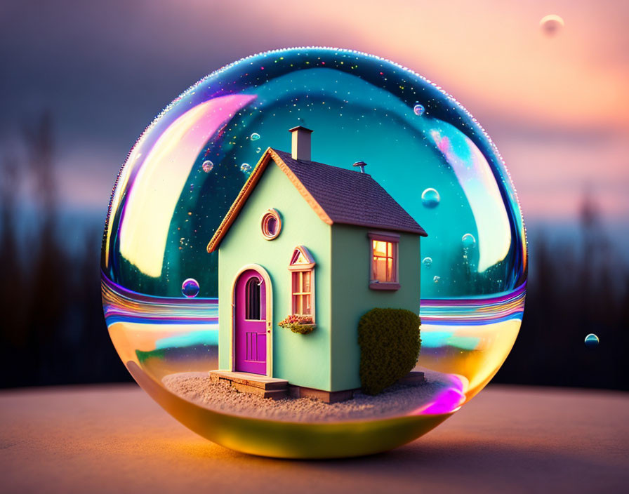 House in bubble 