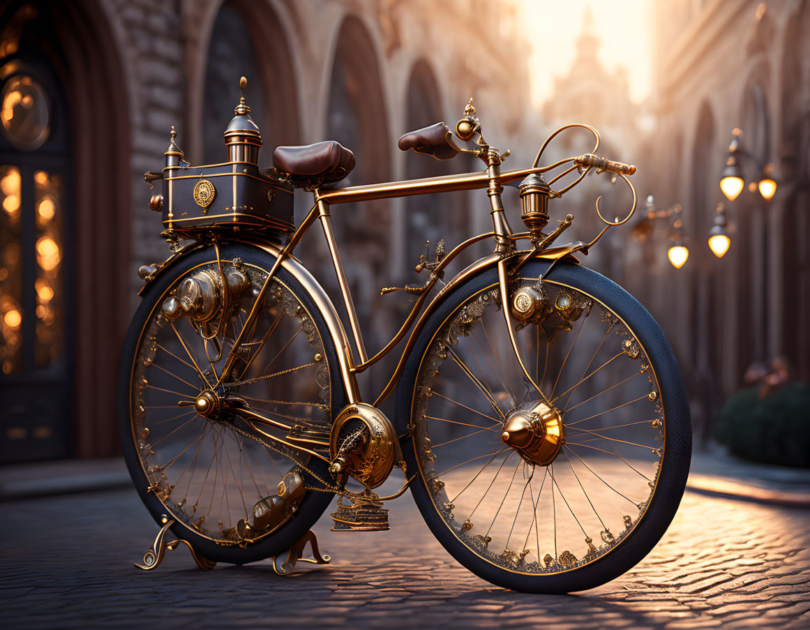Beautiful Steampunk bicycle
