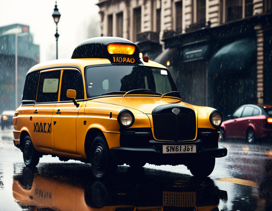 A "London" cab... Yellow... No black left