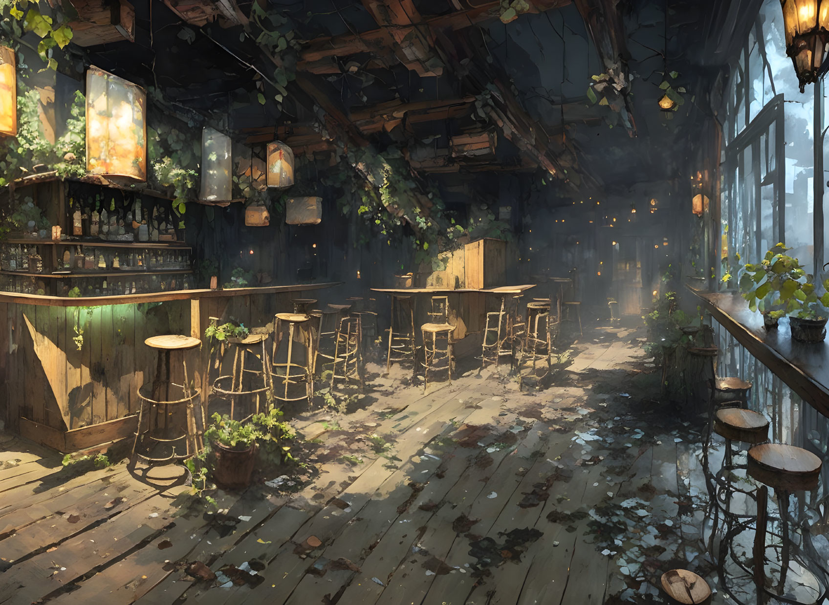 Abandoned bar 