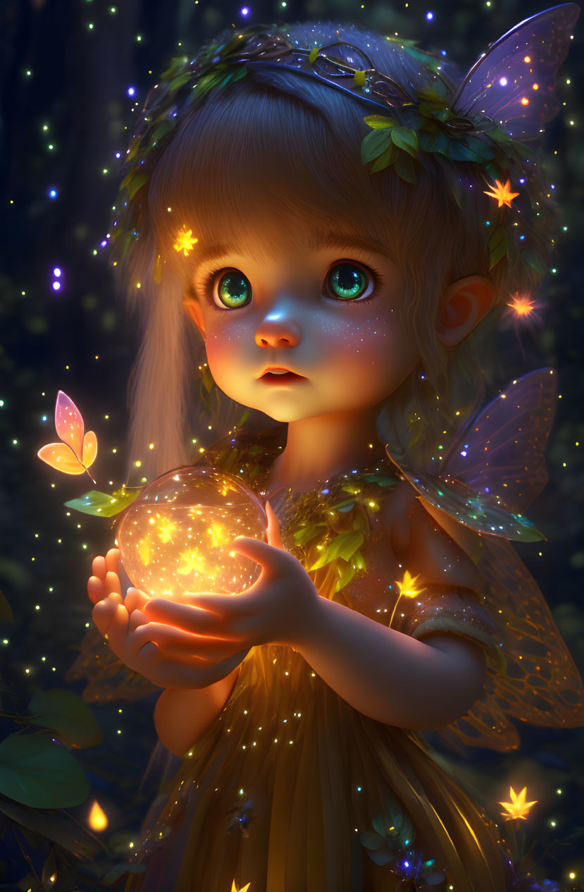 Adorable fairy little girl 