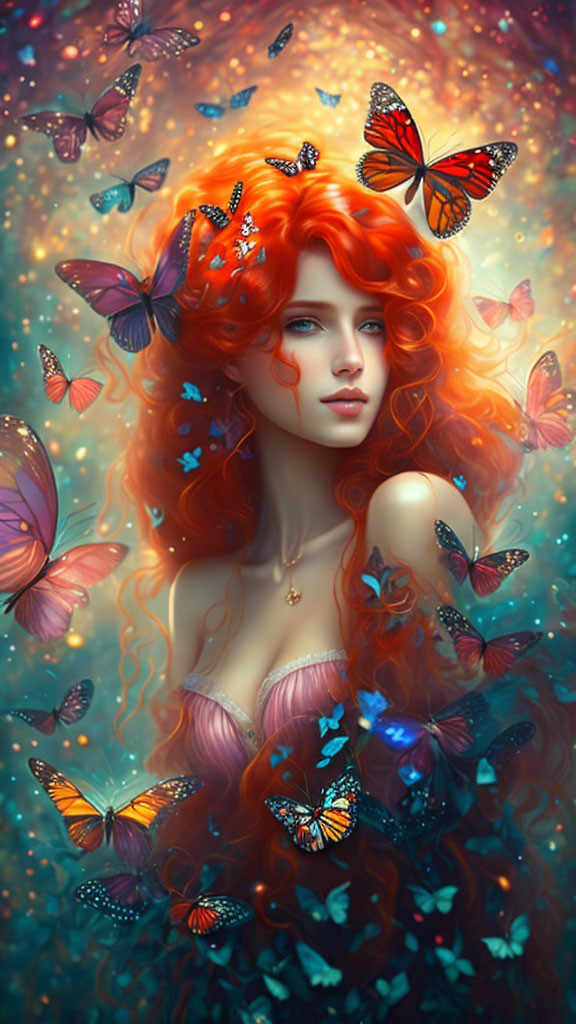 Butterflies girl's dream 