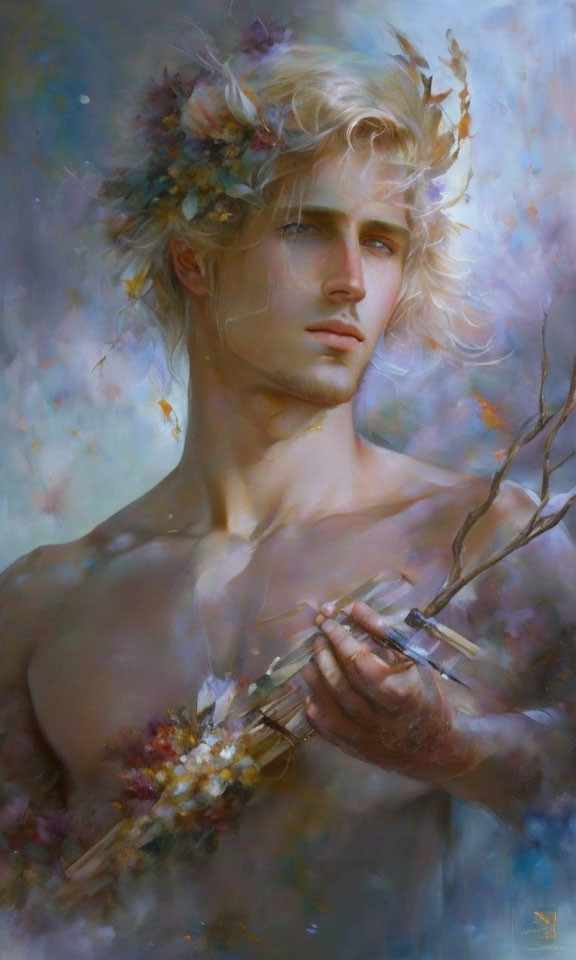 Ethereal male painting 