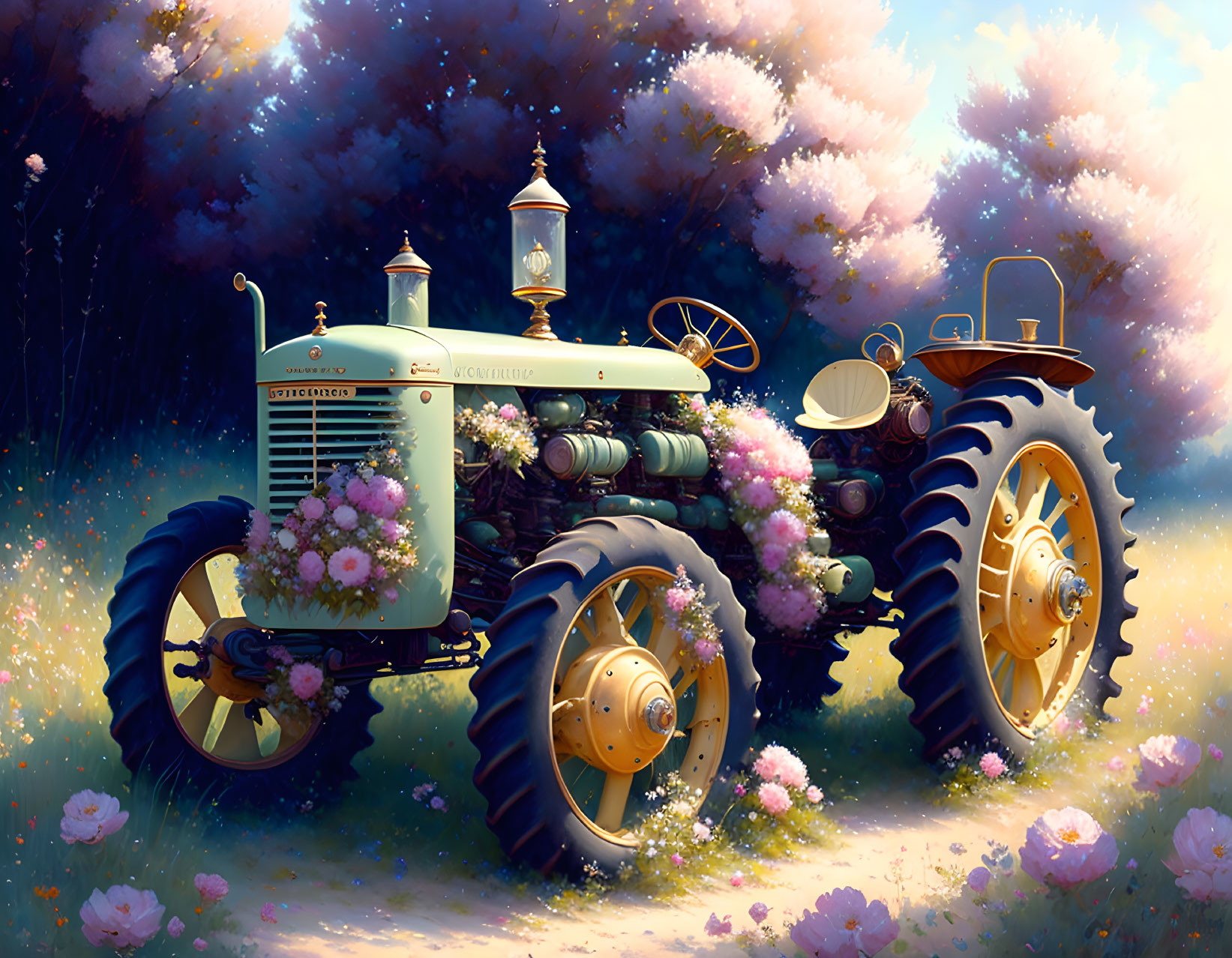 Cute Vintage Tractor
