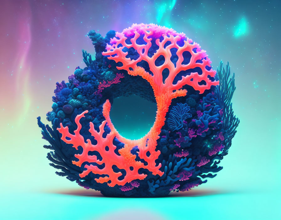 coral donuts
