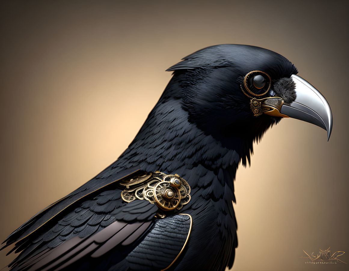 Steampunk Crow