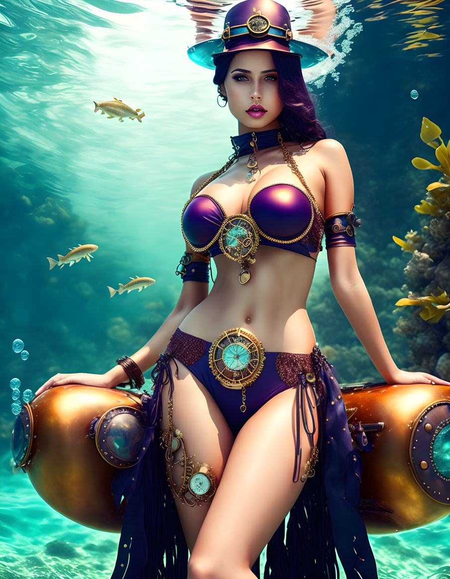 Steampunk princess bikini