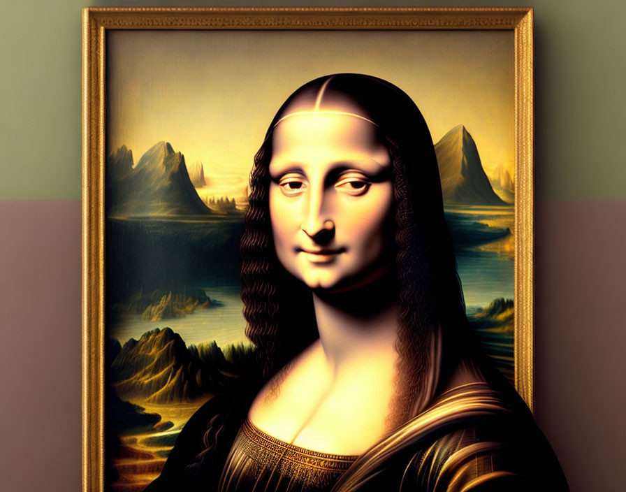 Digital Mona Lisa with Enhanced Colors and 3D Appearance