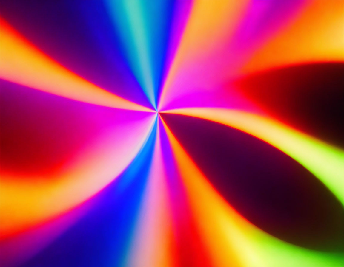 Converging Multicolored Light Rays Creating Vibrant Spectrum