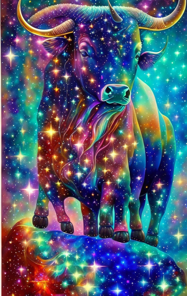 In August in the starry sky the constellation Bull